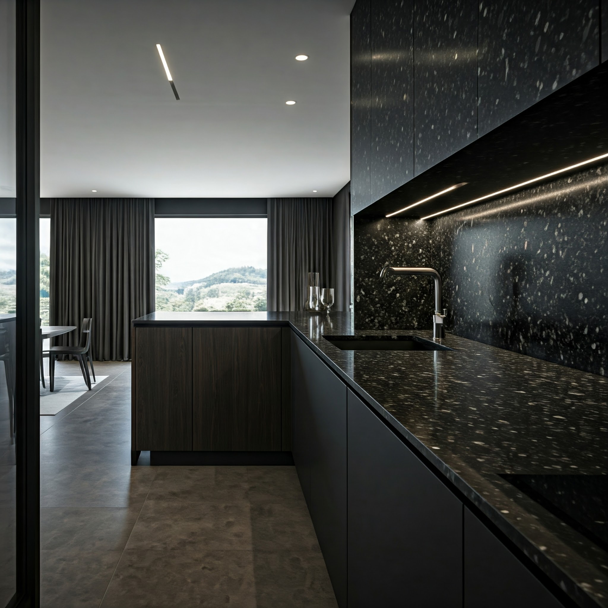 black granite