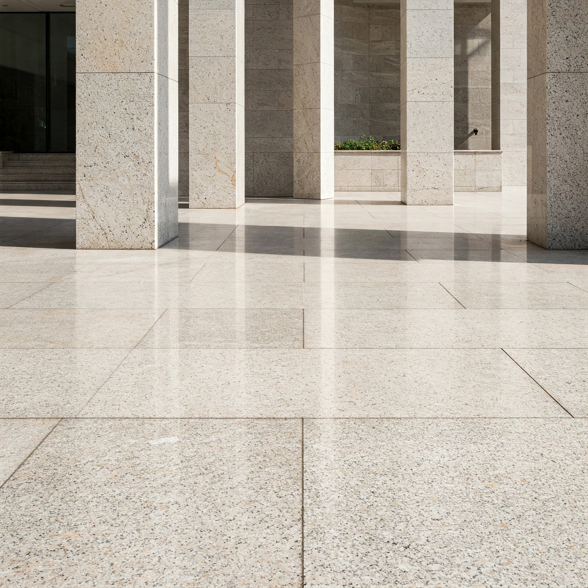 Indian White Granite in Architecture